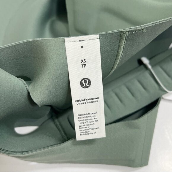 Lululemon NWT Go Further Bra with Support Code Technology Grey Eucalyptus - Picture 7 of 9